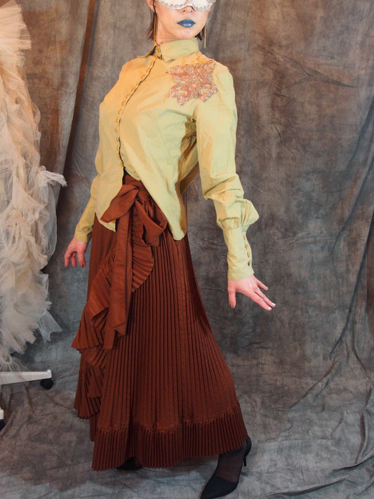 Gothik pleated skirt