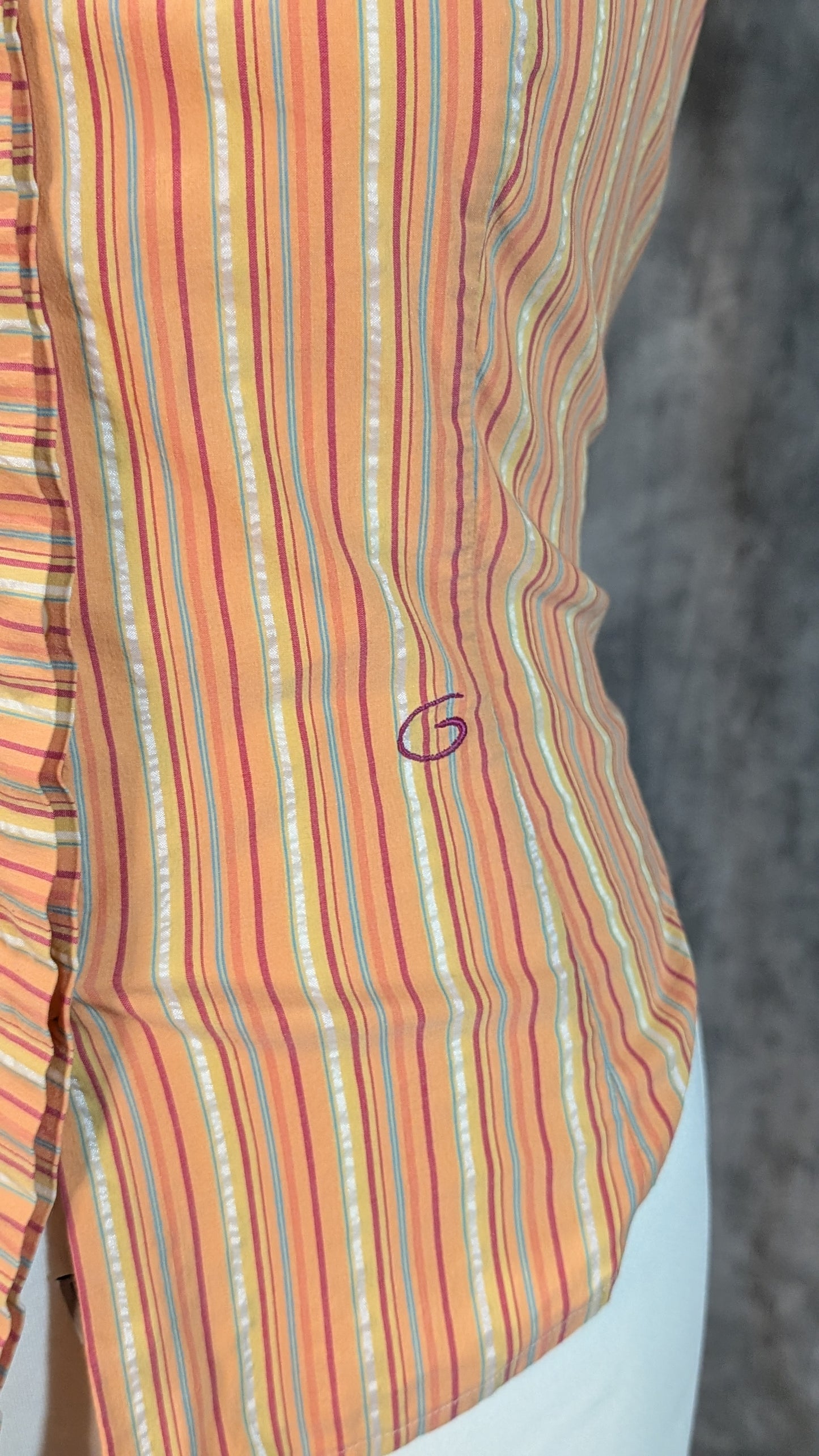 Orange Zest '90s Club Collar Halter – GIGLI