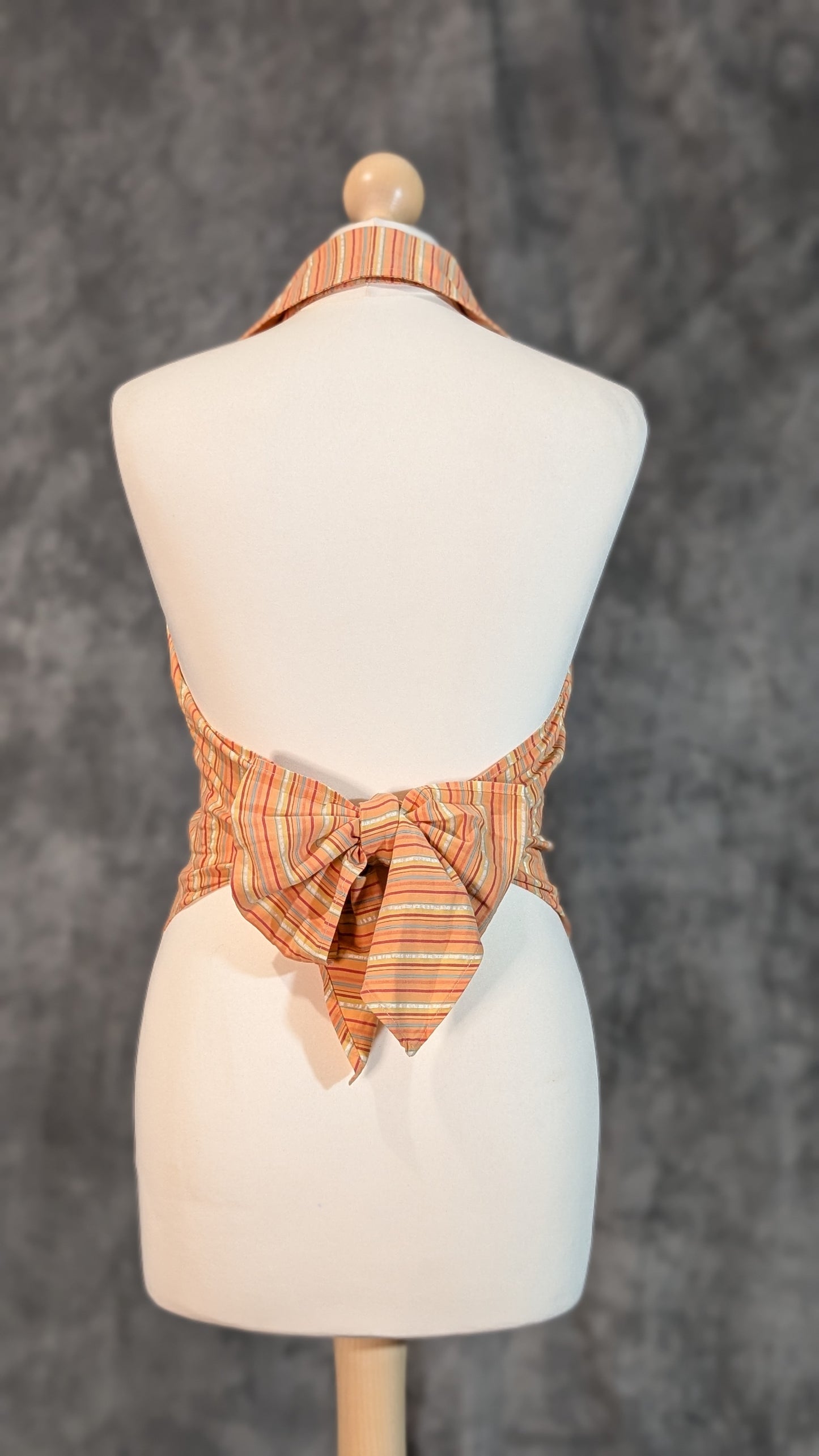 Orange Zest '90s Club Collar Halter – GIGLI