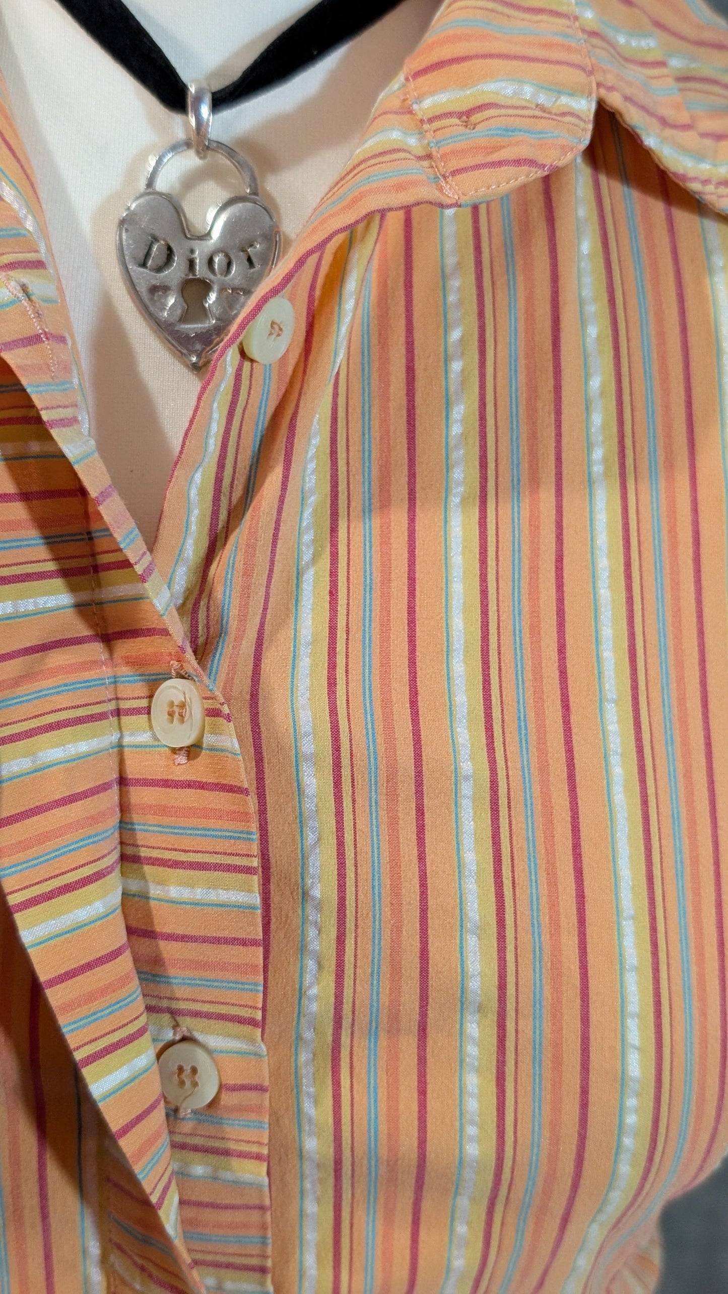 Orange Zest '90s Club Collar Halter – GIGLI