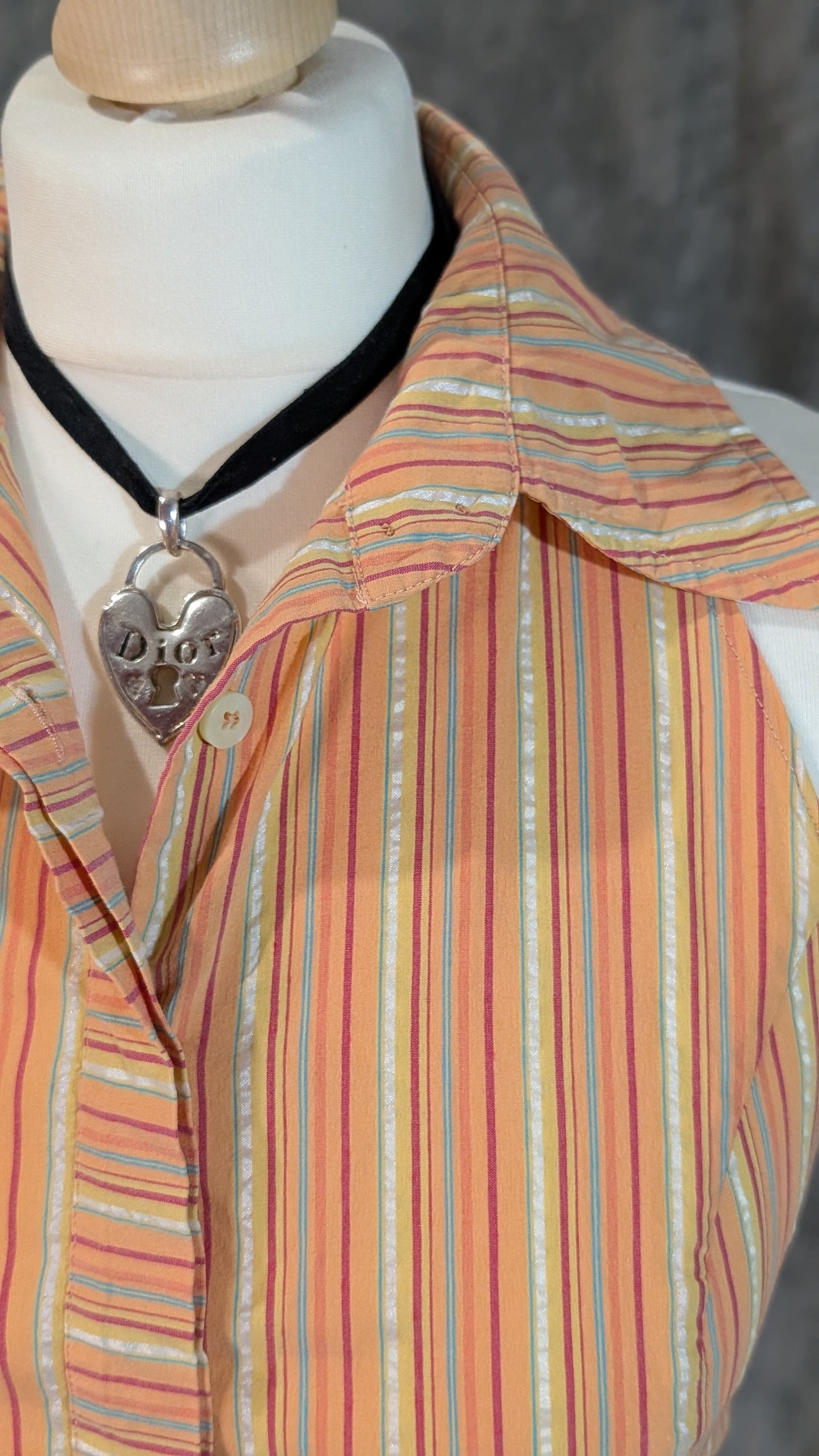 Orange Zest '90s Club Collar Halter – GIGLI